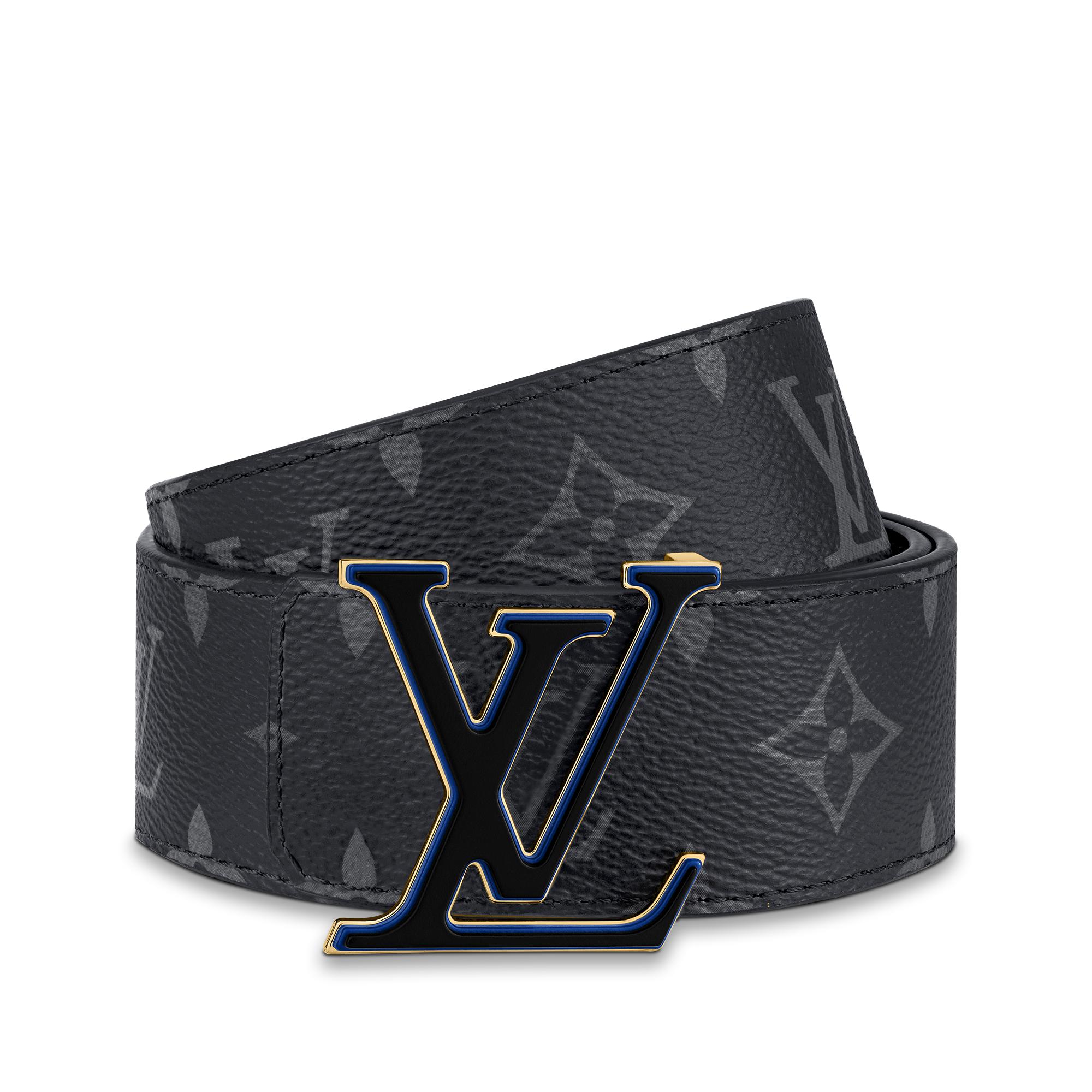 LV 3 Steps 40mm Reversible Belt Monogram Eclipse Canvas Accessories